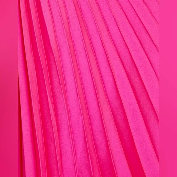 A.L.C Pink One Shoulder Midi Dress (Size 0)